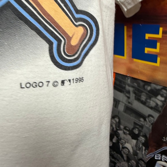 Vintage 90s Tampa Bay Devil‎ Rays Logo 7 Rare MLB Baseball Tee Sz Large - Picture 4 of 7